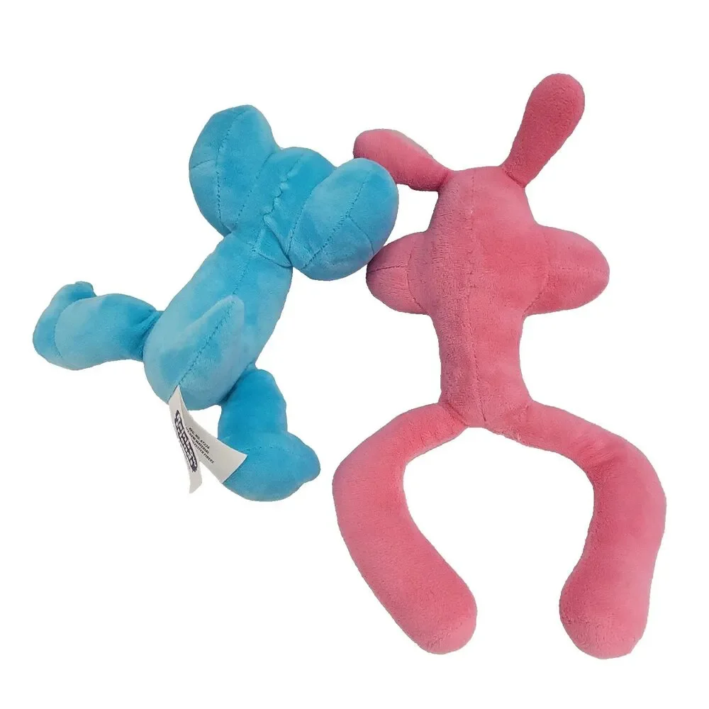 Rainbow Friends Cyan blue & pink monster plush Alien stuffed Creatures 8
